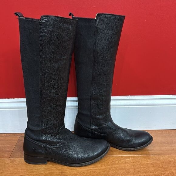 Frye Frye 3474163 Molly Gore Elastic Back Tall Riding Leather Boots Size 8B - Picture 6 of 12